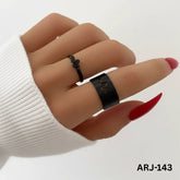 Snake Shape Adjustable Ring for Women – Stylish Black Serpent Design | Fashion Jewelry | Adjustable Size