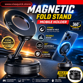 Magnetic Car Phone Holder, Strong Magnetic Mount with 360° Rotation, Universal Air Vent Phone Holder for iPhone & Android