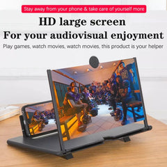 Foldable Mobile Screen Magnifier with HD Display 3D HD Smartphone Screen Magnifier for Eye Protection